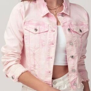 Pink Denim Jacket